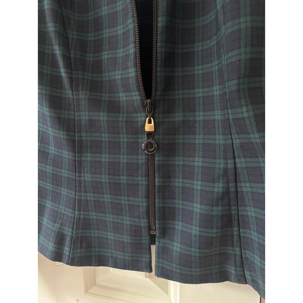 Positive Attitude Green Plaid Jacket Size 6 - Picture 5 of 10